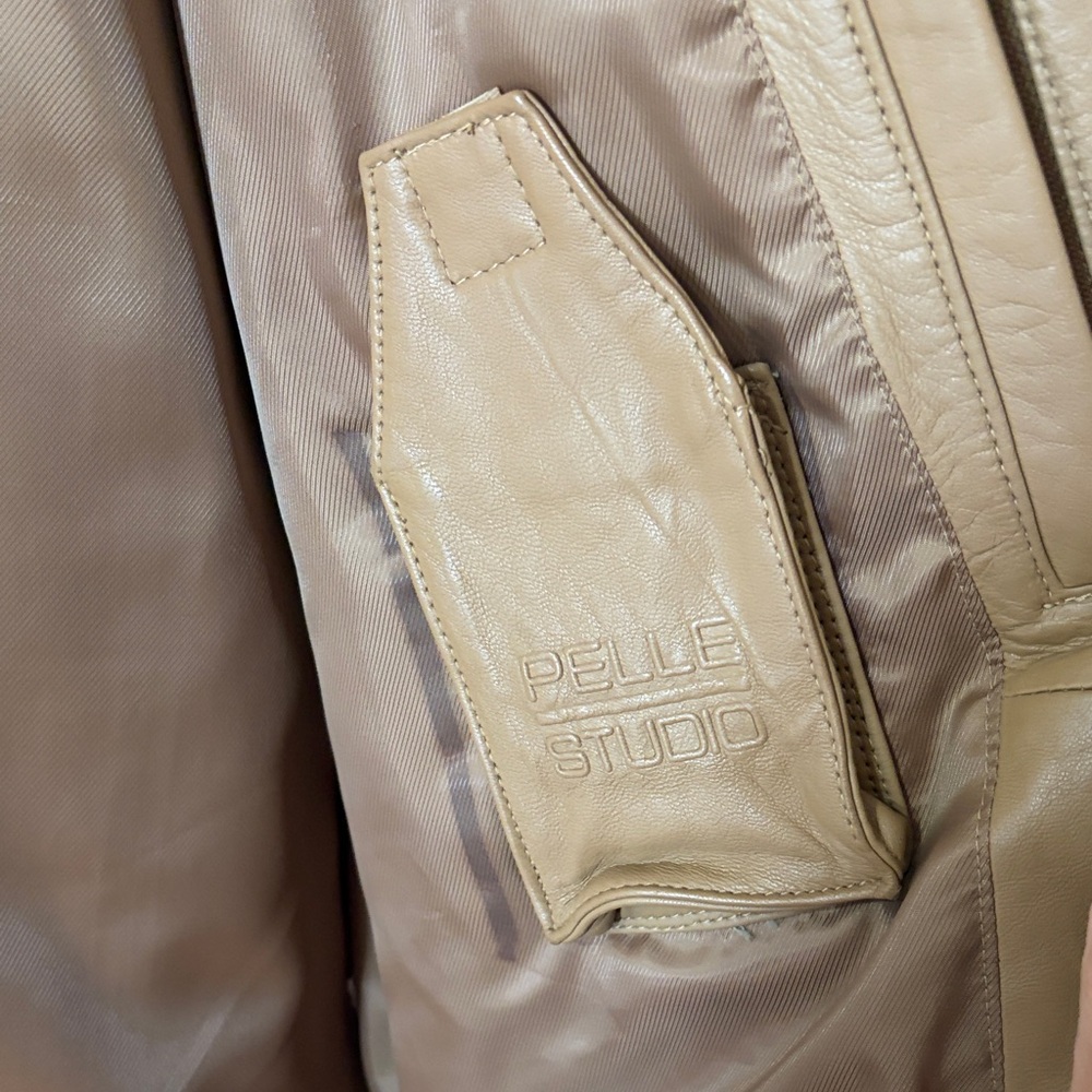 Pelle Studio Men's Tan Leather Jacket - Picture 3 of 5